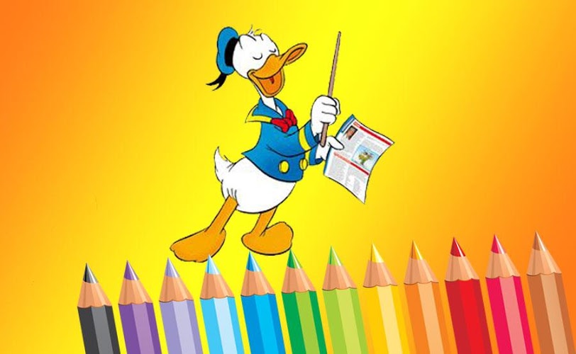 Game Donald Duck Coloring Book截图1