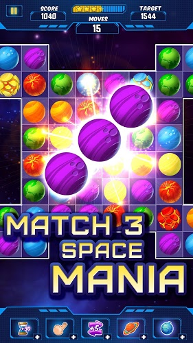 Space Smash Match 3截图1
