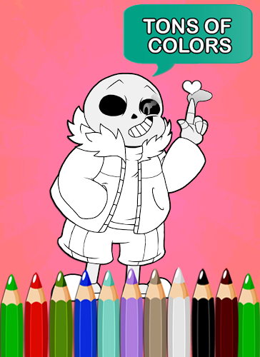 How To Color Sans and papyrus截图1