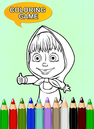 How To Color Masha and Bear截图2