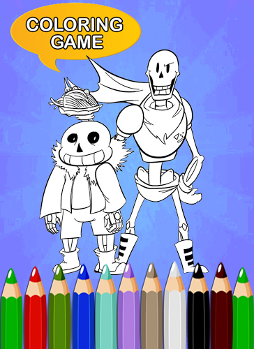 How To Color Sans and papyrus截图2