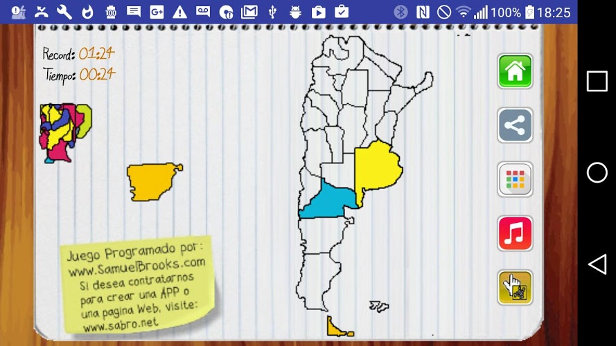 Juego del Mapa de Argentina截图5