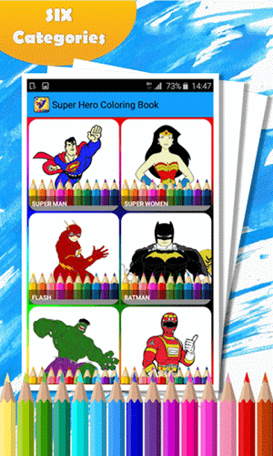 Coloring Book for Super Hero截图1