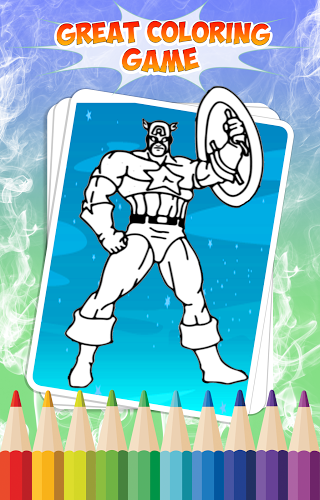 Superhero Coloring Book *截图3