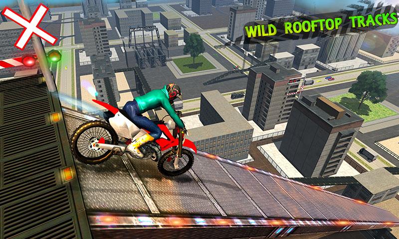 City Rooftop Bike Stunt Rider截图1