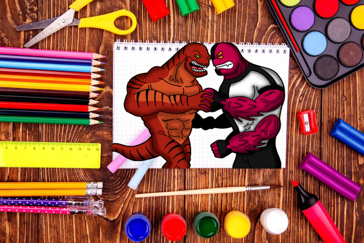 Coloring ultimate ban 10 alien截图5