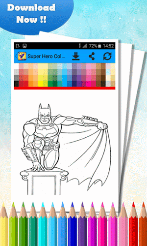 Coloring Book for Super Hero截图3