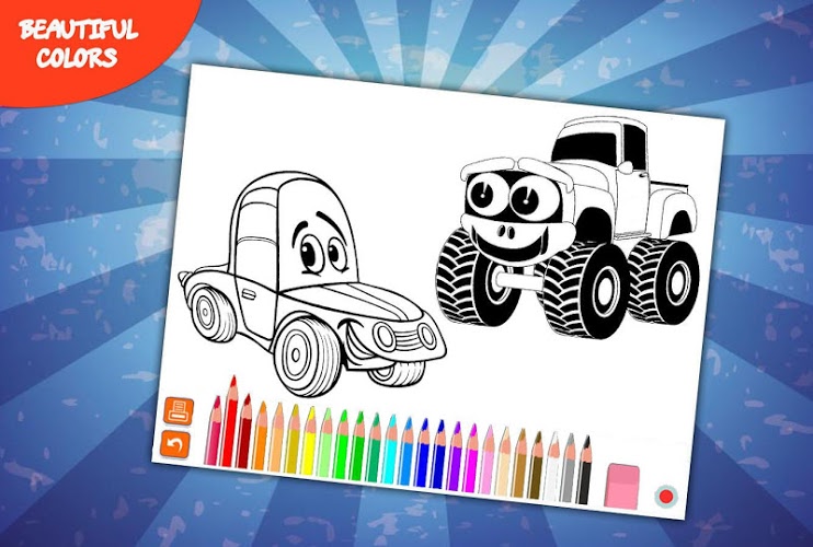 Car Monster Coloring Book截图3