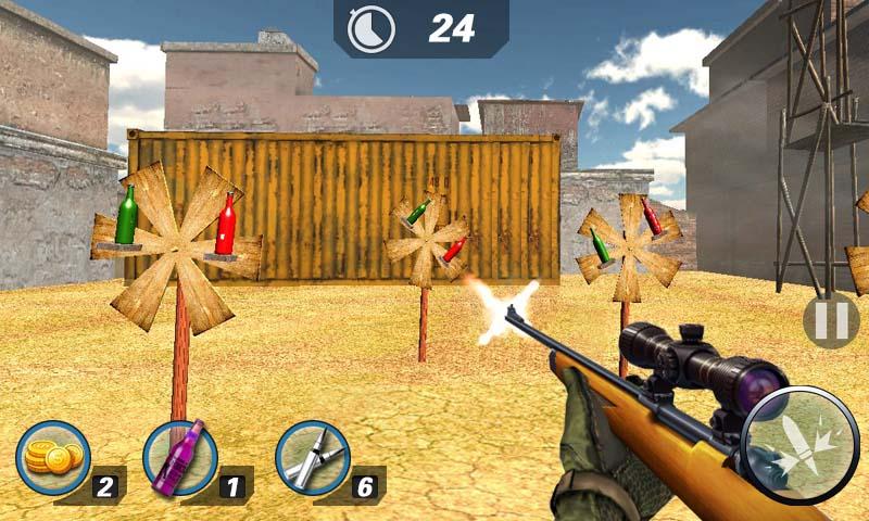 Gun Mania Bottle Shoot 3D截图2