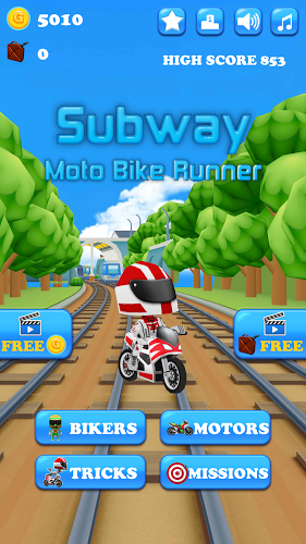 Subway Moto Bike Runner截图1