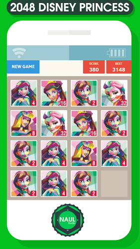 2048 Disney Princess Game截图4