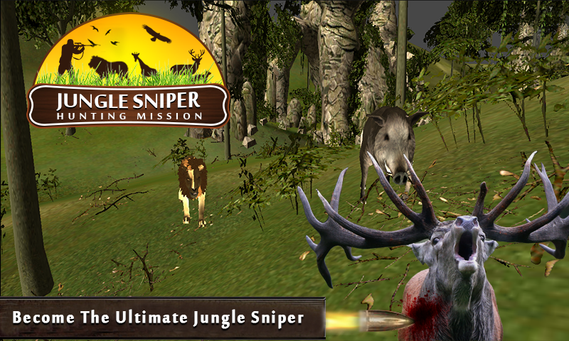 Jungle Sniper Hunting Mission截图1