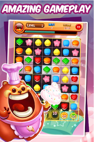 Cookie Crunch - Candy Jam截图3