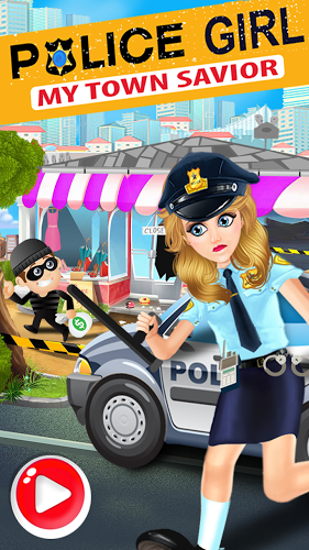 Police Girl - My Town's Rescue截图1