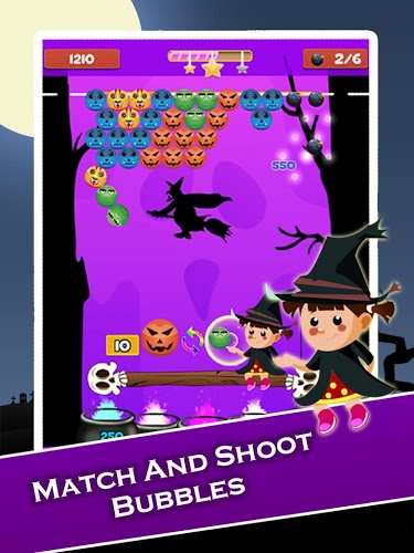 Haunted Night Bubble Blast截图5