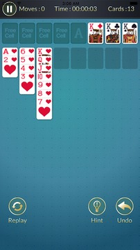 FreeCell Solitaire - card game截图
