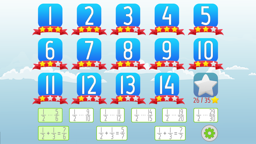 Adding Fractions Math Game截图3