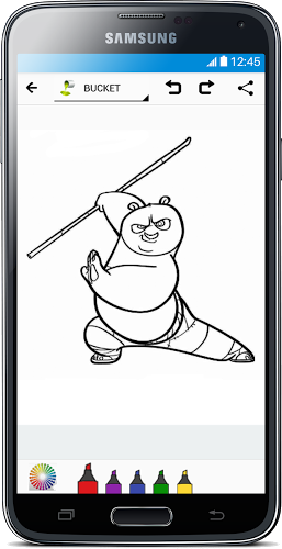 Coloring Book : Panda Kung Fu截图4