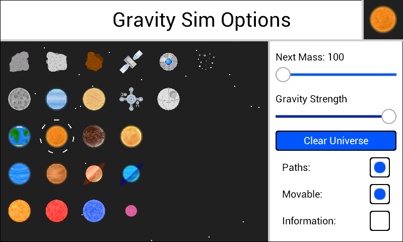 Gravity Sim截图3