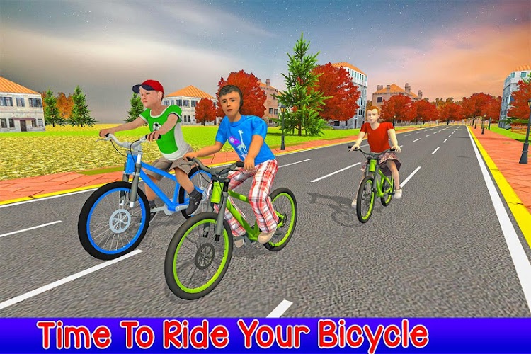 孩子自行车骑手学校比赛截图5