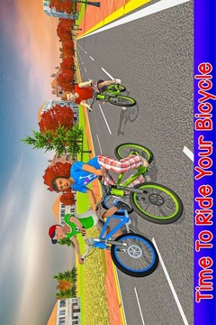 孩子自行车骑手学校比赛截图