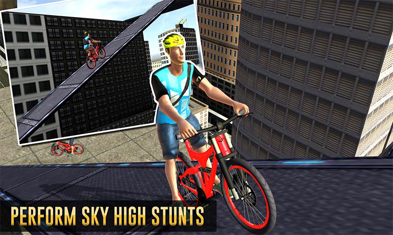 City Rooftop BMX Bicycle Rider截图1