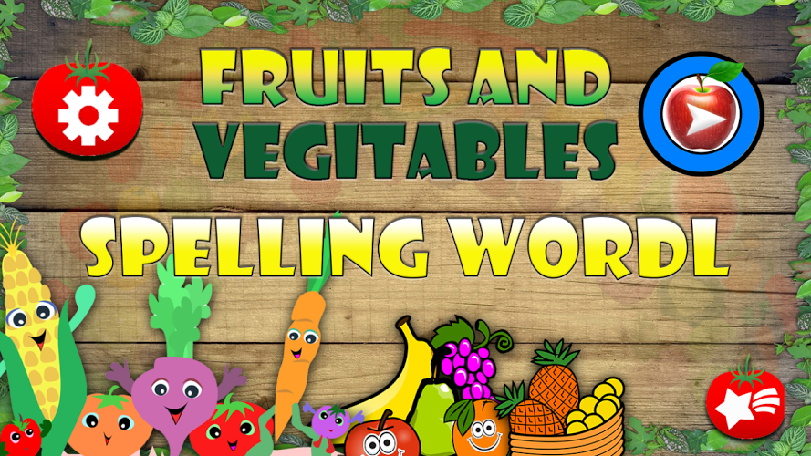 Fruits And Vegetables Spelling截图2