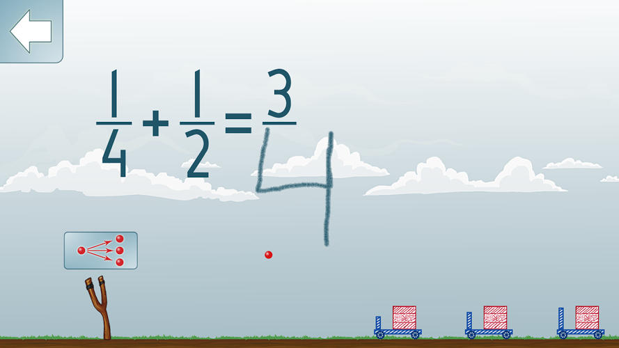 Adding Fractions Math Game截图2