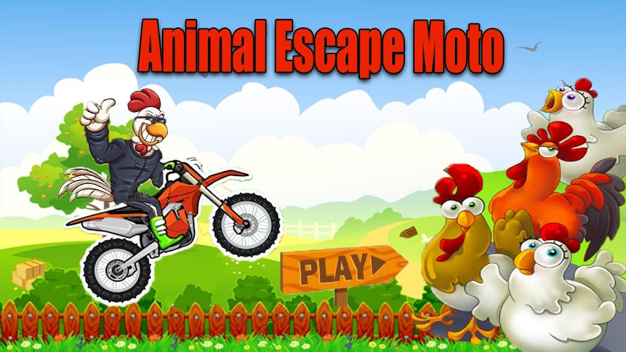 Animal Escape Moto - Fun Games截图1