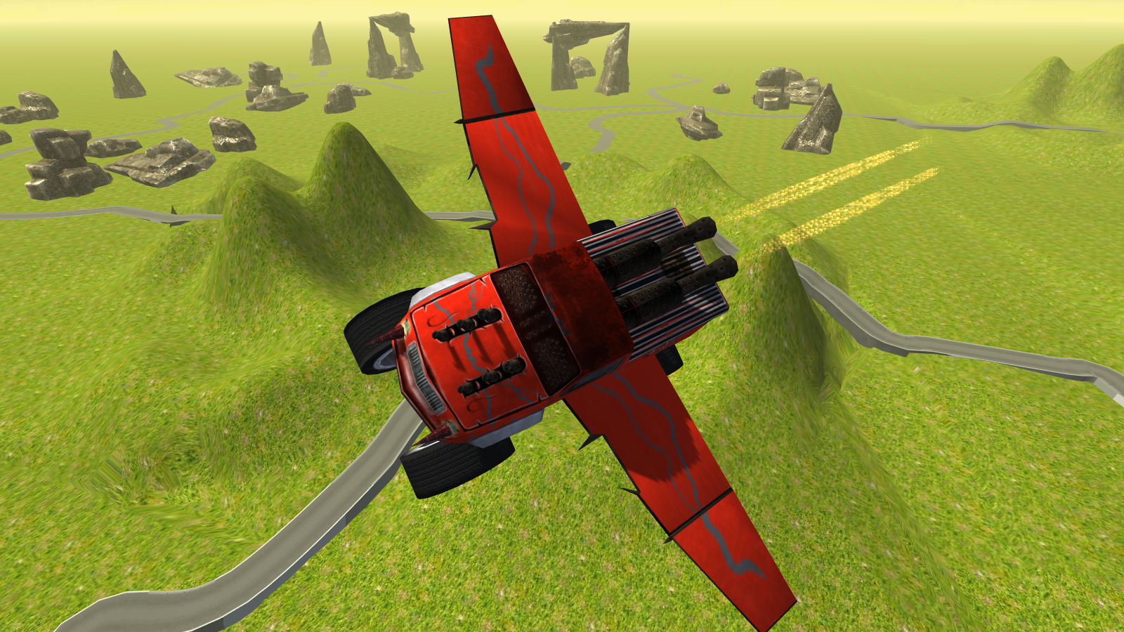 Flying Monster Truck Simulator截图2