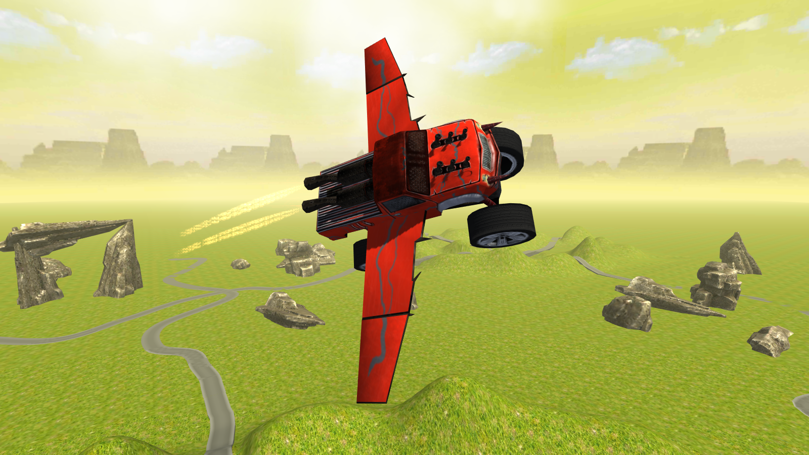 Flying Monster Truck Simulator截图1