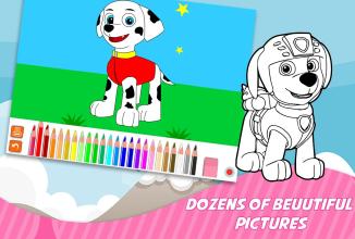 Patrol Puppy Coloring Book Game for Kids截图4