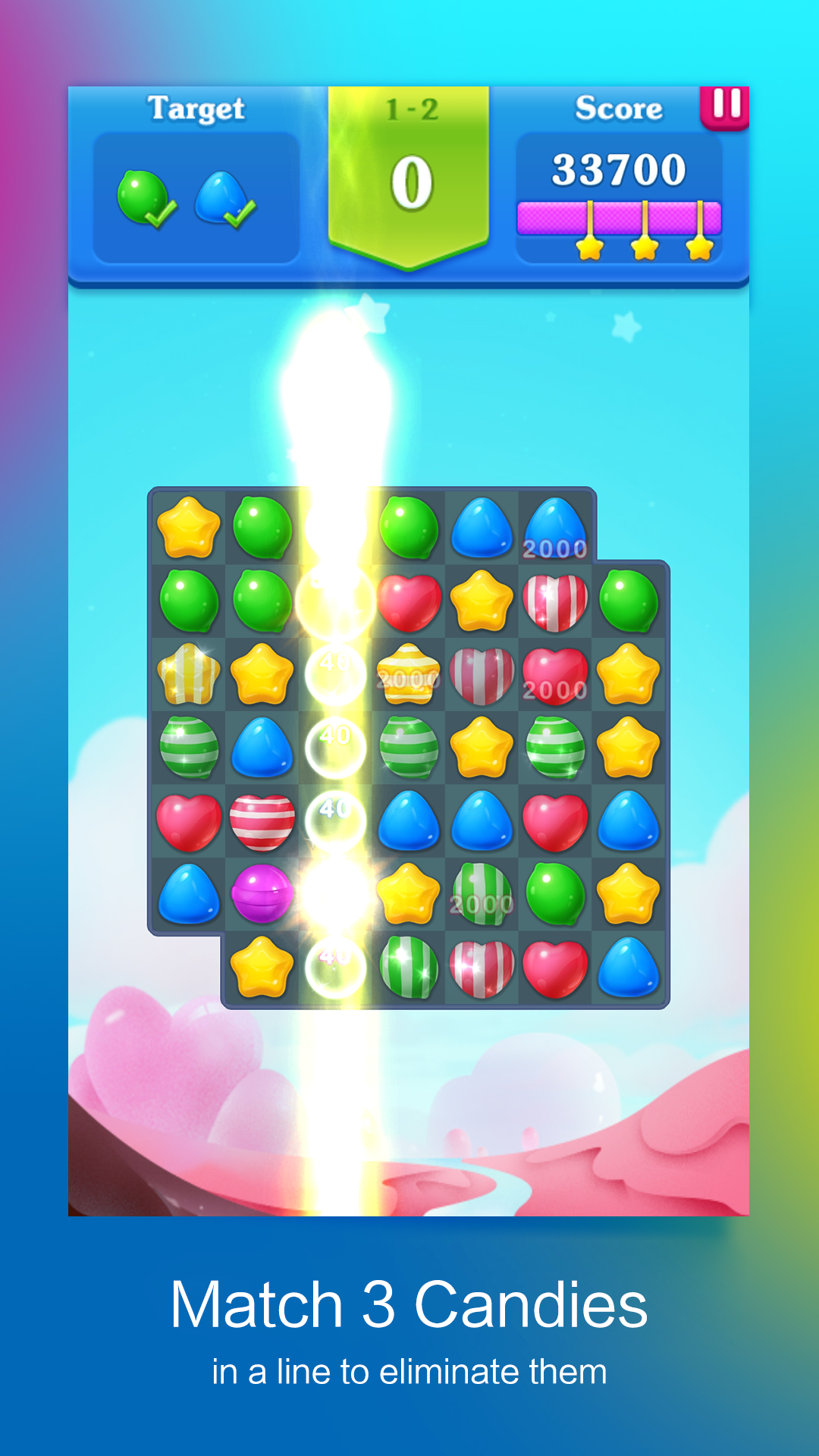 Sweet Candy - Match 3 Puzzle Game截图1