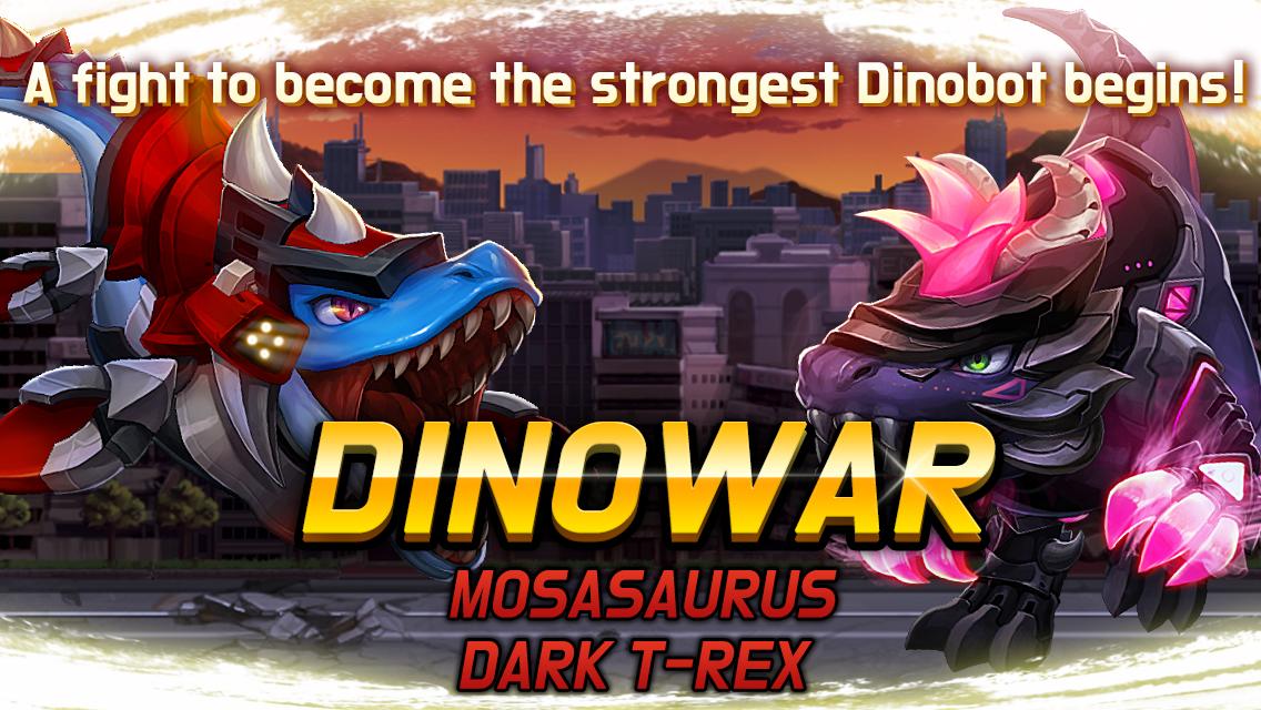 Dinowar: Mosa vs Dark T-Rex截图1