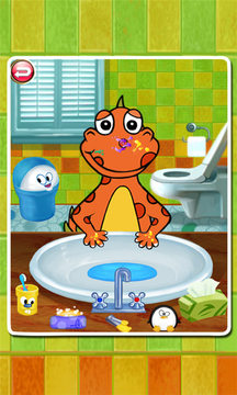 恐龙洗澡和换装截图