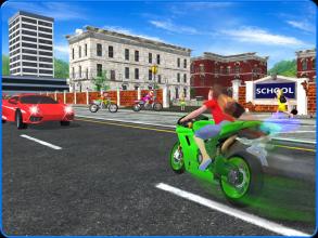 Kids School Highway Traffic Bike Racing截图5