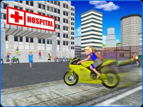 Kids School Highway Traffic Bike Racing截图4