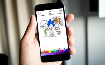 Coloring Sonic Kids截图2