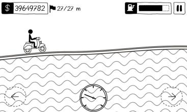 Stickman Motocross Hill Climb截图3