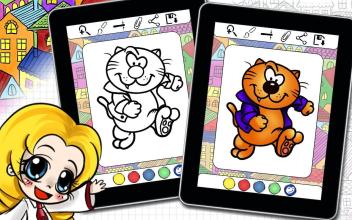 Coloring Book Famous Kitty Cats截图4