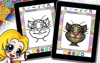 Coloring Book Famous Kitty Cats截图1