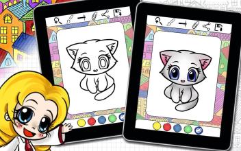 Coloring Book Famous Kitty Cats截图2