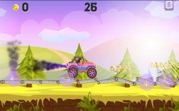 Princess Dora Driving Car (Hill Climb)截图4