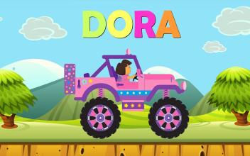 Princess Dora Driving Car (Hill Climb)截图1