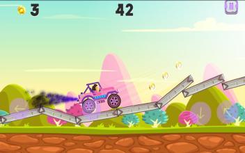 Princess Dora Driving Car (Hill Climb)截图2