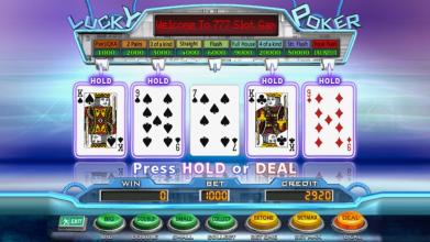 777 Poker Slot Machine 5PK截图2