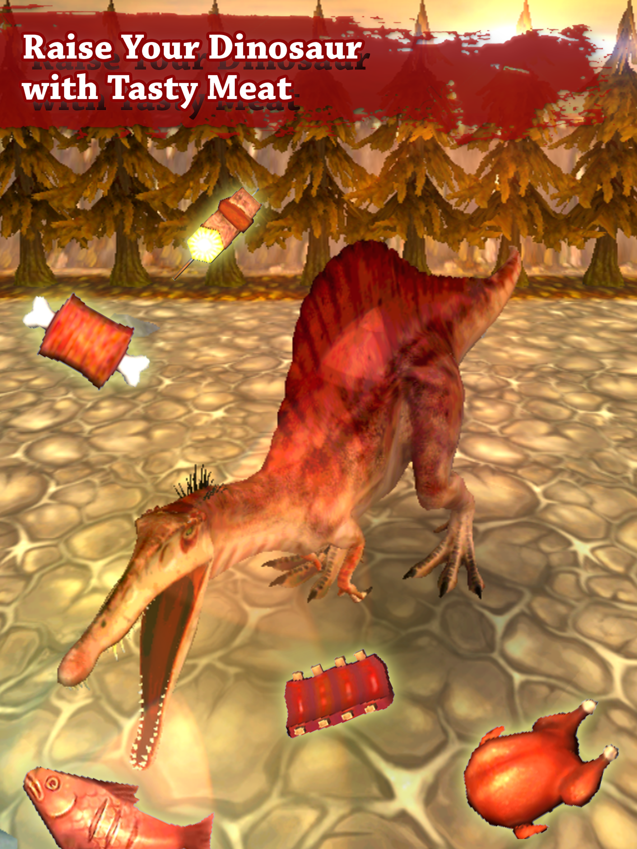 Dino宠物赛车游戏：Spinosaurus Run !!截图3