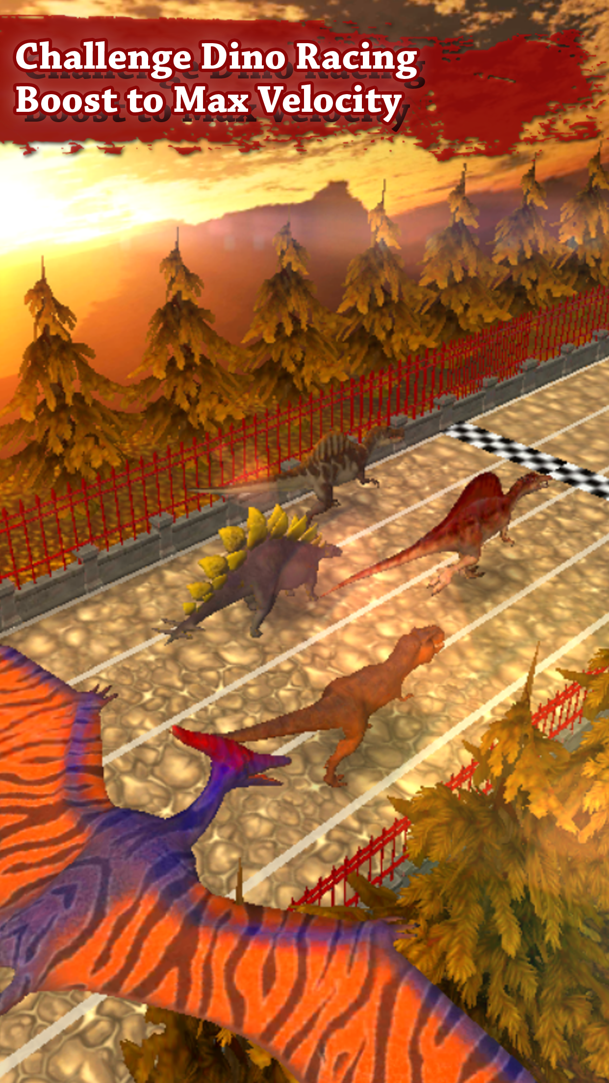 Dino宠物赛车游戏：Spinosaurus Run !!截图1