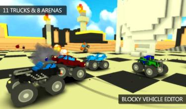 Blocky Monster Truck Smash截图2