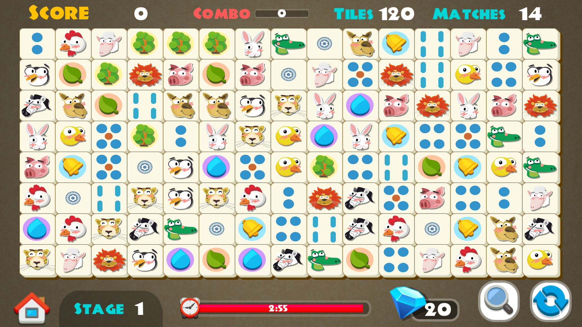 Jungle Mahjong : Connect 2截图2